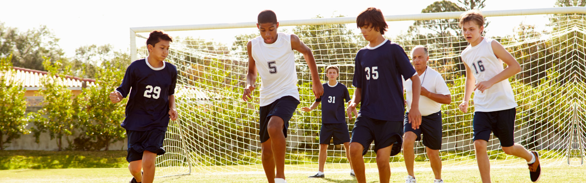 kids playing soccer