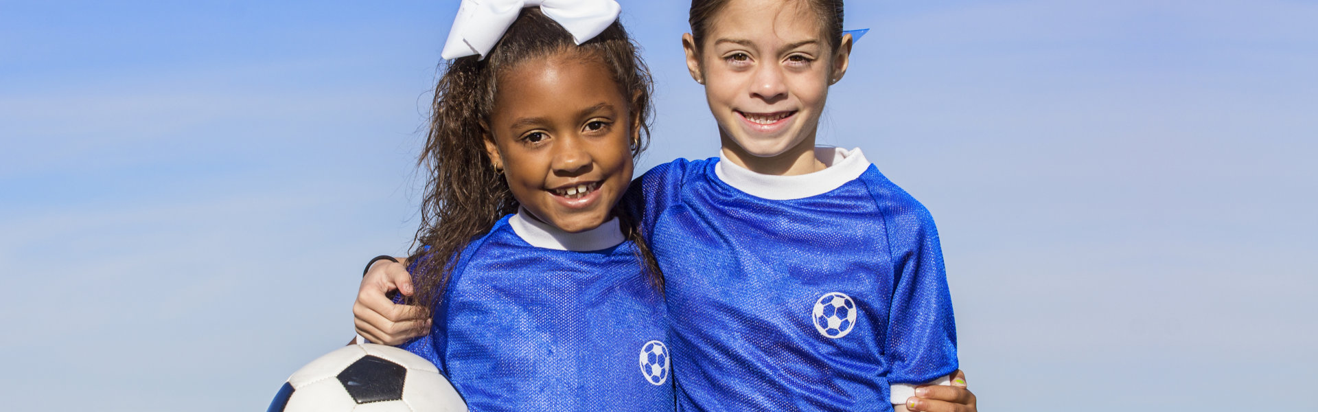 two kids smiling