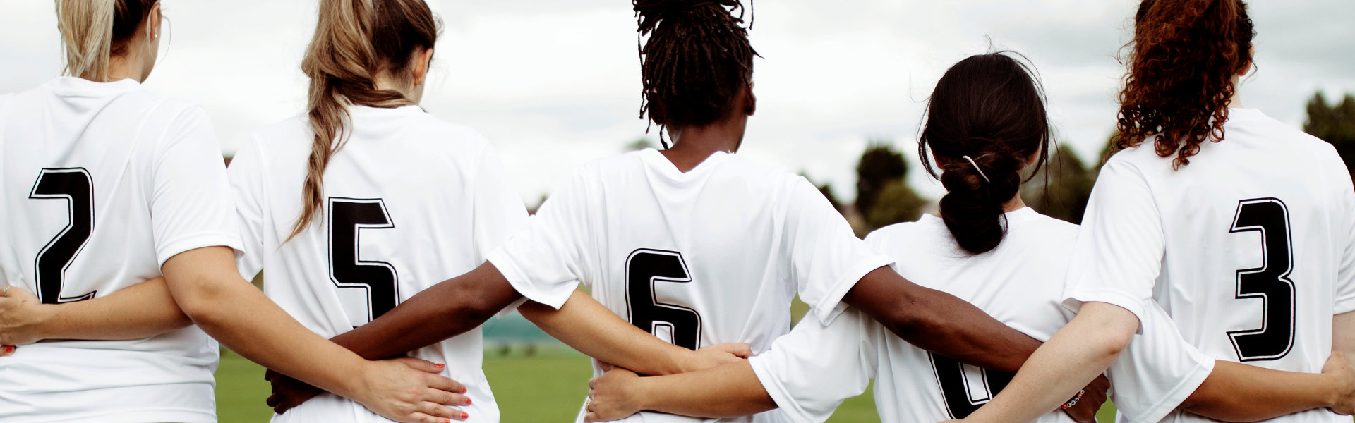 woman with a soccer jersey